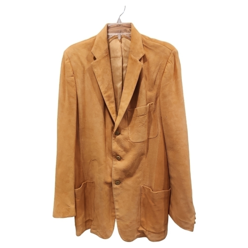 Vtg Los Angeles Sportogs Tan Suede Jacket